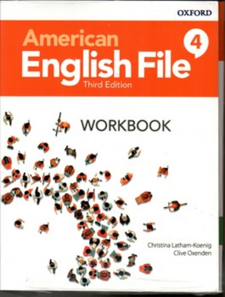 تصویر  American English File 4 - sb + wb - بدون سی دی  (رحلی-شمیز)